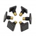 HOMEDEC 2inch Brass Square Massage Shower Body Sprayer Jets Oil Rubbed Bronz (Shower body spary 6 pack) - B078YJQWS4